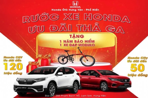 BẢNG GIÁ XE HONDA THÁNG 9-2022 tại Honda Ôtô Hưng Yên