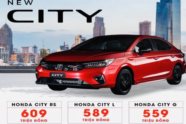 Giá xe Honda City RA MẮT  kèm ưu đãi hấp dẫn tháng 7/2023