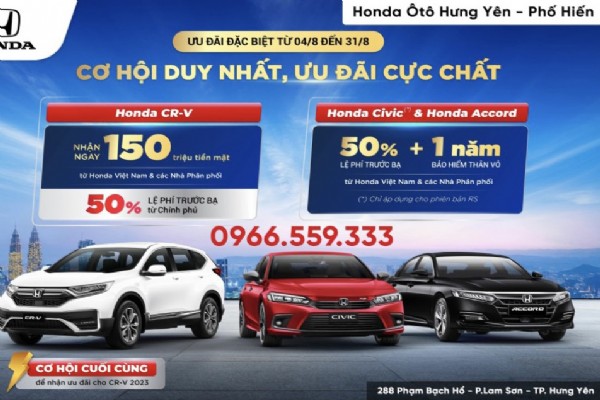 Honda Việt Nam ưu đãi 